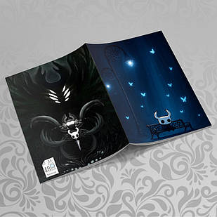 Зошит А5 Hollow Knight (у клітинку на 48 аркушів на скобі) 004