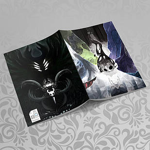Зошит А5 Hollow Knight (у клітинку на 48 аркушів на скобі) 005