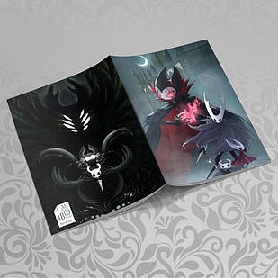 Зошит А5 Hollow Knight (у клітинку на 48 аркушів на скобі) 008