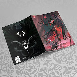 Зошит А5 Hollow Knight (у клітинку на 48 аркушів на скобі) 009