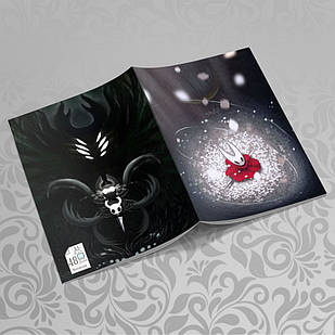 Зошит А5 Hollow Knight (у клітинку на 48 аркушів на скобі) 011