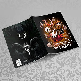 Зошит А5 Hollow Knight (у клітинку на 48 аркушів на скобі) 016