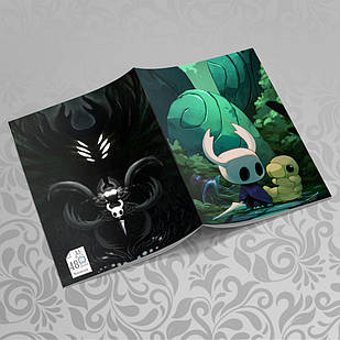 Зошит А5 Hollow Knight (у клітинку на 48 аркушів на скобі) 017