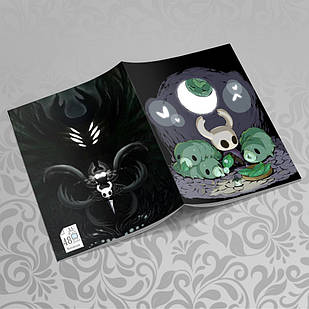 Зошит А5 Hollow Knight (у клітинку на 48 аркушів на скобі) 018