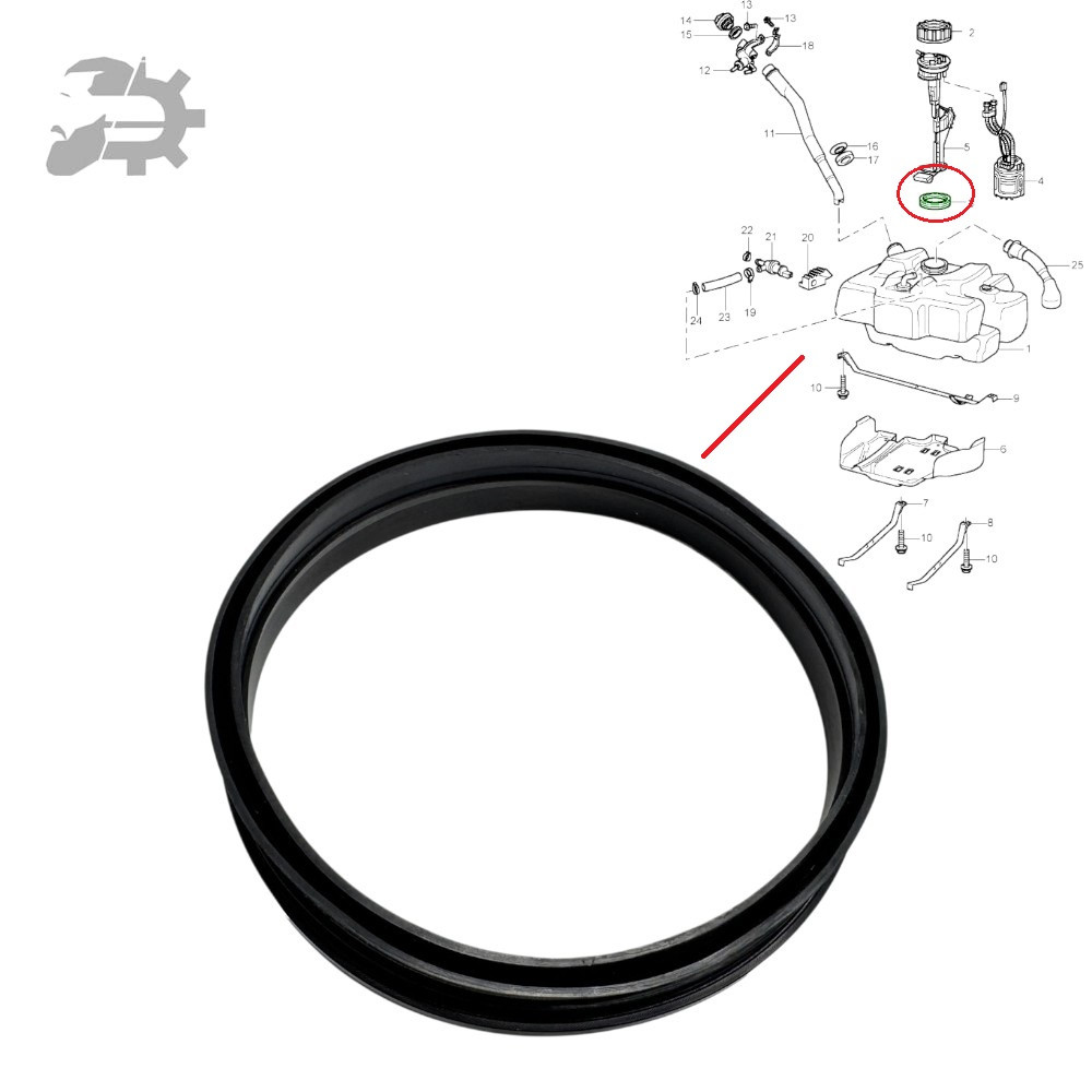 Ущільнювач колби паливного насоса A2 Audi 1J0919133A 4D0919133E 321919133, фото 1