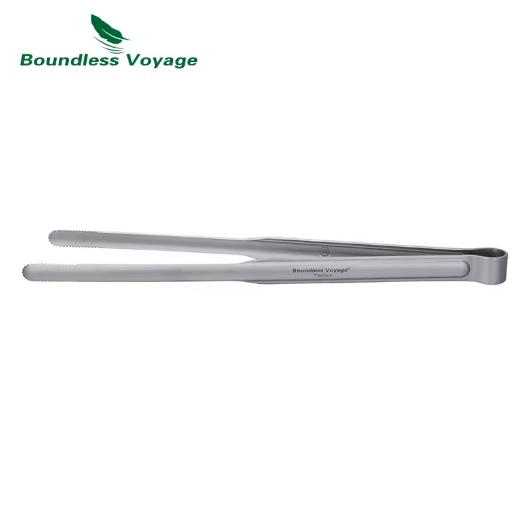 Титанові щипці для гриля / барбекю Boundless Voyage в чохлі, фото 1