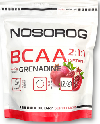 BCAA NOSOROG BCAA 2:1:1 Instant 400 г гренадин, фото 1