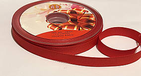 Тесьма лента репсовая Стрічка репсова 13 мм ( 27 метри в рулоні) червона