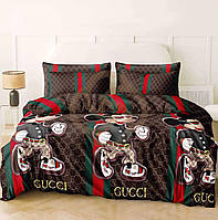 Підлітковий комплект постільної білизни Сатін 150х220 №дс117