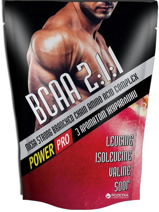 BCAA Power Pro BCAA 2:1:1 500 г журавлина, фото 1