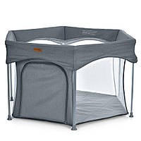 Дитячий манеж ME 1195-2 SWIFT 6 Dark Gray