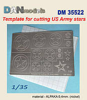 Трафарет для нанесення розпізнавальних знаків національних символів США. 1/35 DANMODELS DM 35522