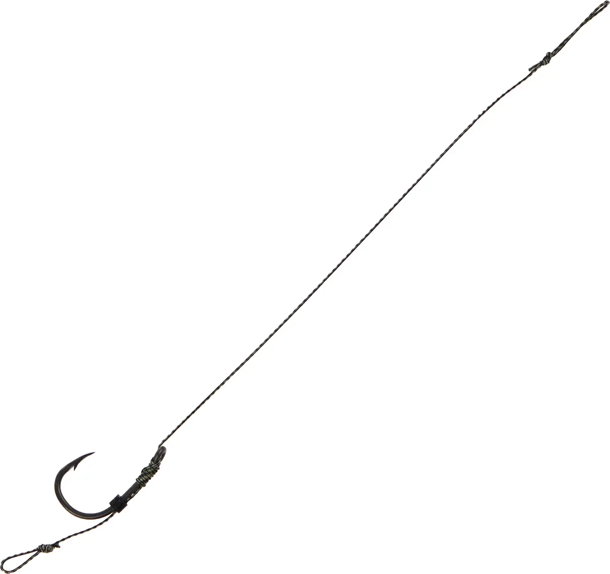 Поводок OrbitalX Method Hair Rig Wide Gape #6 20lb 10cm (5шт/уп) ц:camo