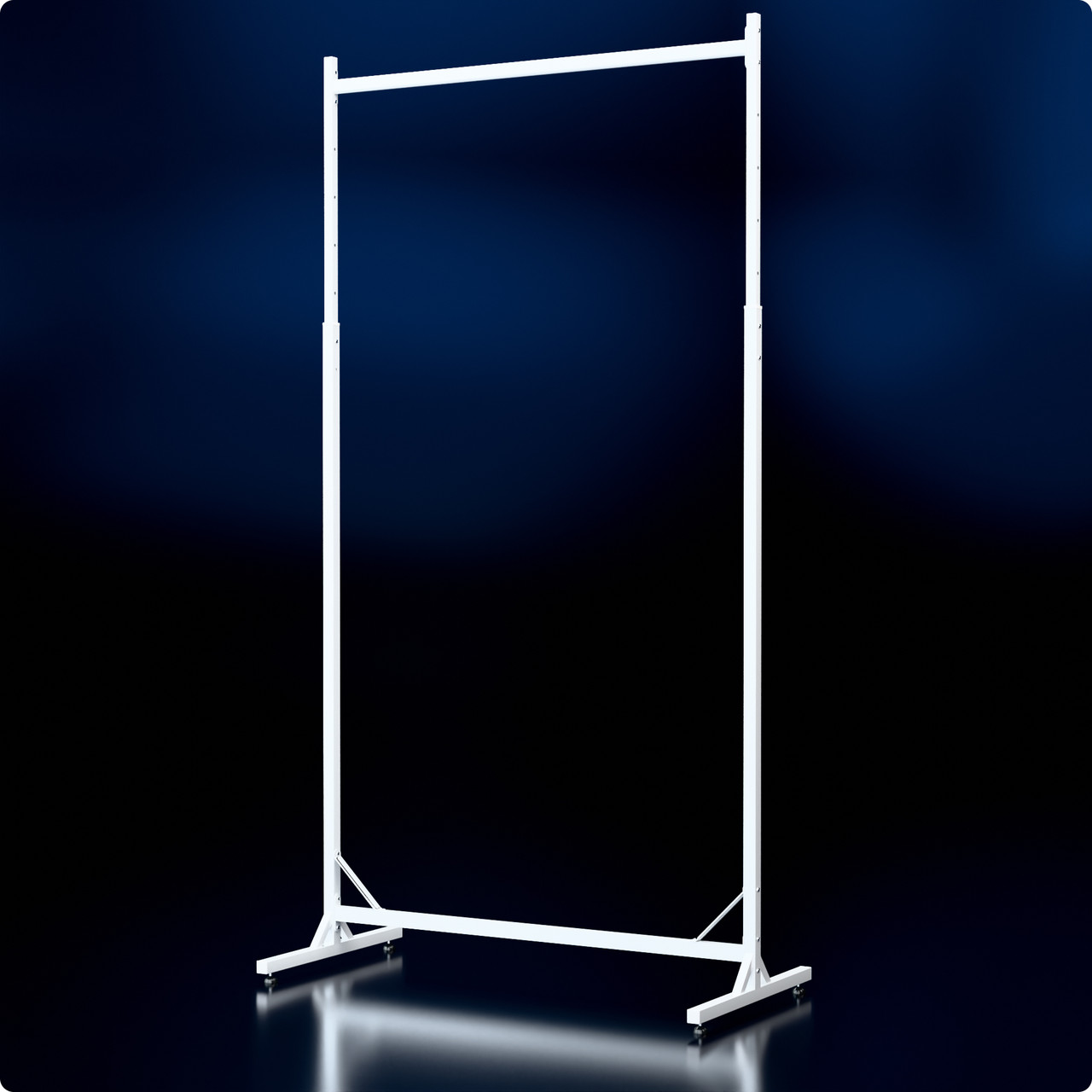 Стійка регульована розбірна "TAIPEI" 1000х1900х500мм. Рейл торговий для одягу, та кронштейнів для бутіка., фото 1