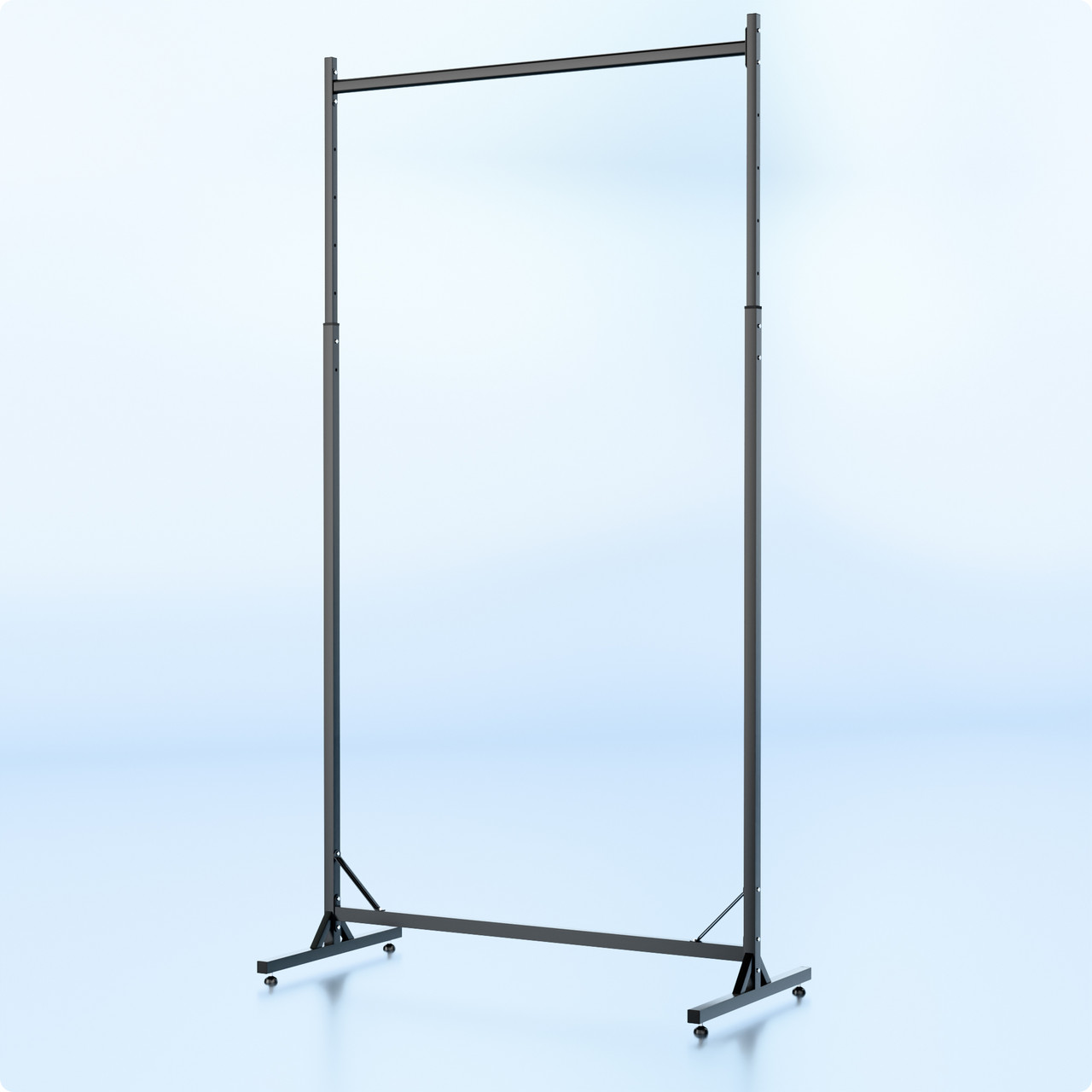 Стійка регульована розбірна "TAIPEI" 1000х1900х500мм. Рейл торговий для одягу, кронштейнів для бутіка., фото 1