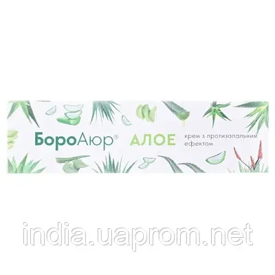 БороАюр Алоэ 35г Триюга, лечебно-профилактический крем, Триюга Алоэ, Аюрведа, фото 1