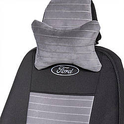 Модельні чохли сидінь авто Ауді А4 Б5 (Audi A4 B5) люкс сіра смуга