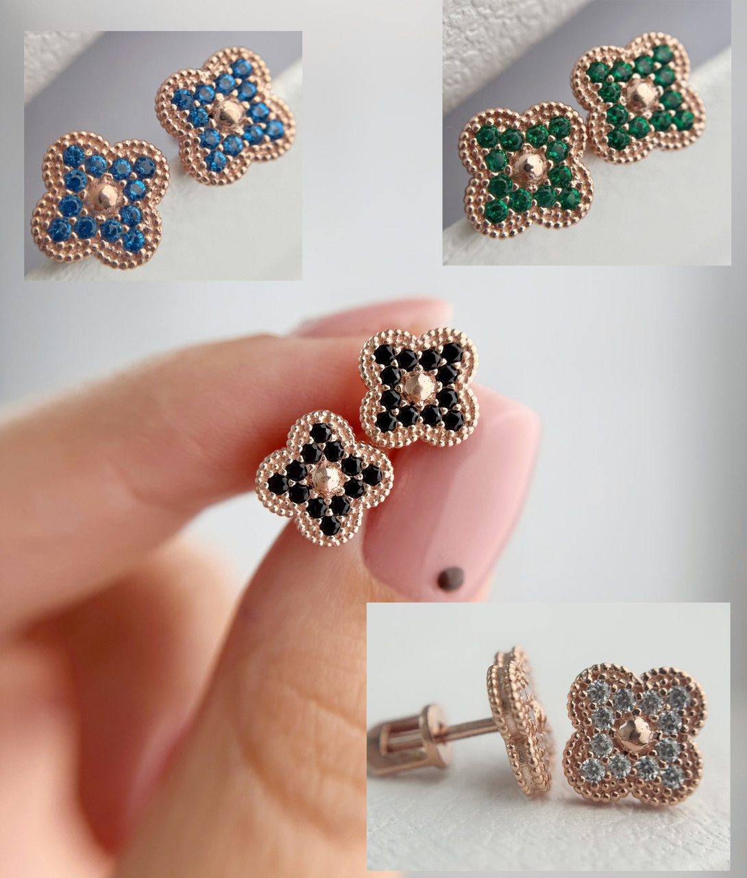 Пусети у позолоті, фото 1