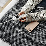 Ковдра електрична Camry CR 7416 (2 зони нагріву, 2 х 60 Вт, таймер, фліс, 8 рівнів нагріву), фото 3