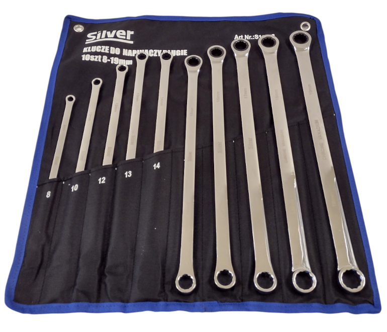 Натяжні ключі з храповим механізмом, 10 шт., 8-19 мм Silver S11952, фото 1