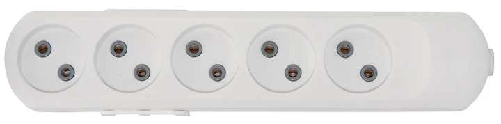 Колодка подовжувача 5 гнізд без заземлення Neomax NX500500 білий, фото 1