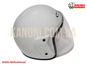 Шолом напівлицевик відкритий U-122 (білий) Kurosawa