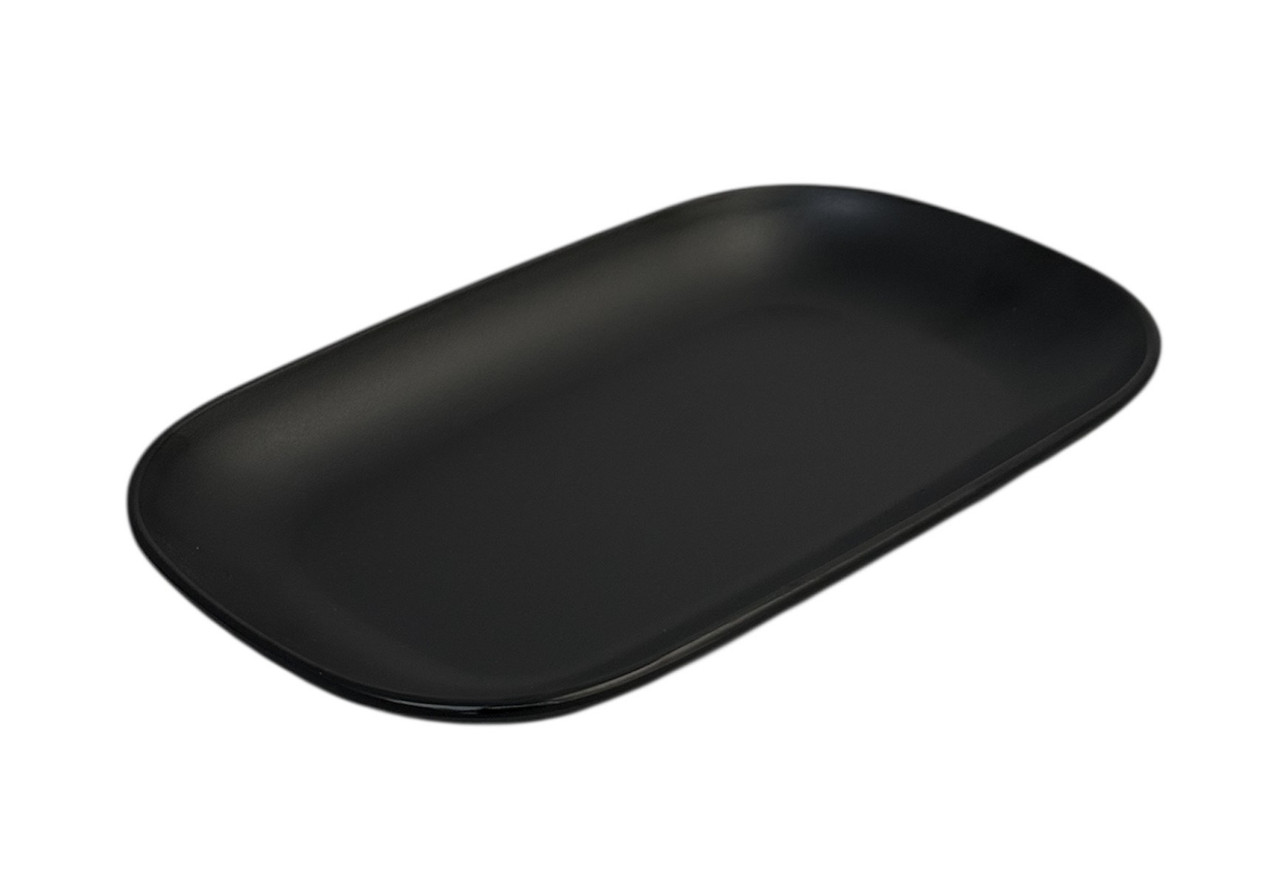 Тарілка овальна 24х15 см Пластиковий посуд багаторазовий Посуд з меламіну Тарілка меламінова