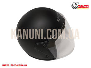 Шолом напівлицевик відкритий U-122 Kurosawa, чорний матовий, L