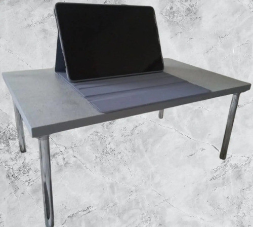 Стіл у ліжко універсальний 50х30х22 см для ноутбука та сніданку (сірий), фото 1