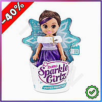 MI Зимняя принцесса Sparkle new toy Girls кукла 12 см блестящий наряд игрушка для девочек миниатюрная TOY31\M