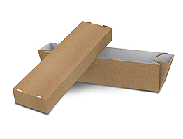 Коробка без вікна міні, крафт, 210×50×60 мм, 50 шт