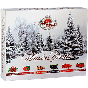 Чай чорний Basilur Зимові ягоди Подарункове асорті пакетований 60х2 г