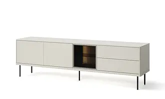 Тумба ТВ 2д2ш1в EPIRO кашемір з підсвіткою