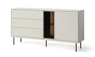 Комод 1д3ш1в EPIRO 1610 см кашемір з підсвіткою