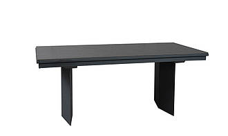 Стіл ЛЕО чорний мат 1800/2960×750 ноги графіт