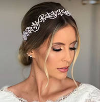 Тіара/Діадема/Корона/Весільний обруч зі стразами /Прикраса на голову /Прикраса для волосся для фотосесії /весіль /виступів конкур