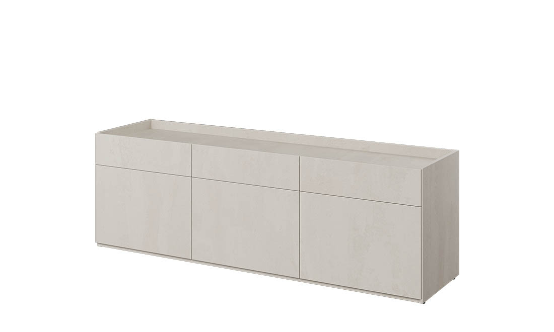 Комод 3-дв Тін Флекс сірий, фото 1