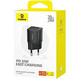 МЗП Baseus GaN5S Fast Charger 1C 30W EU Cluster Чорний, фото 2