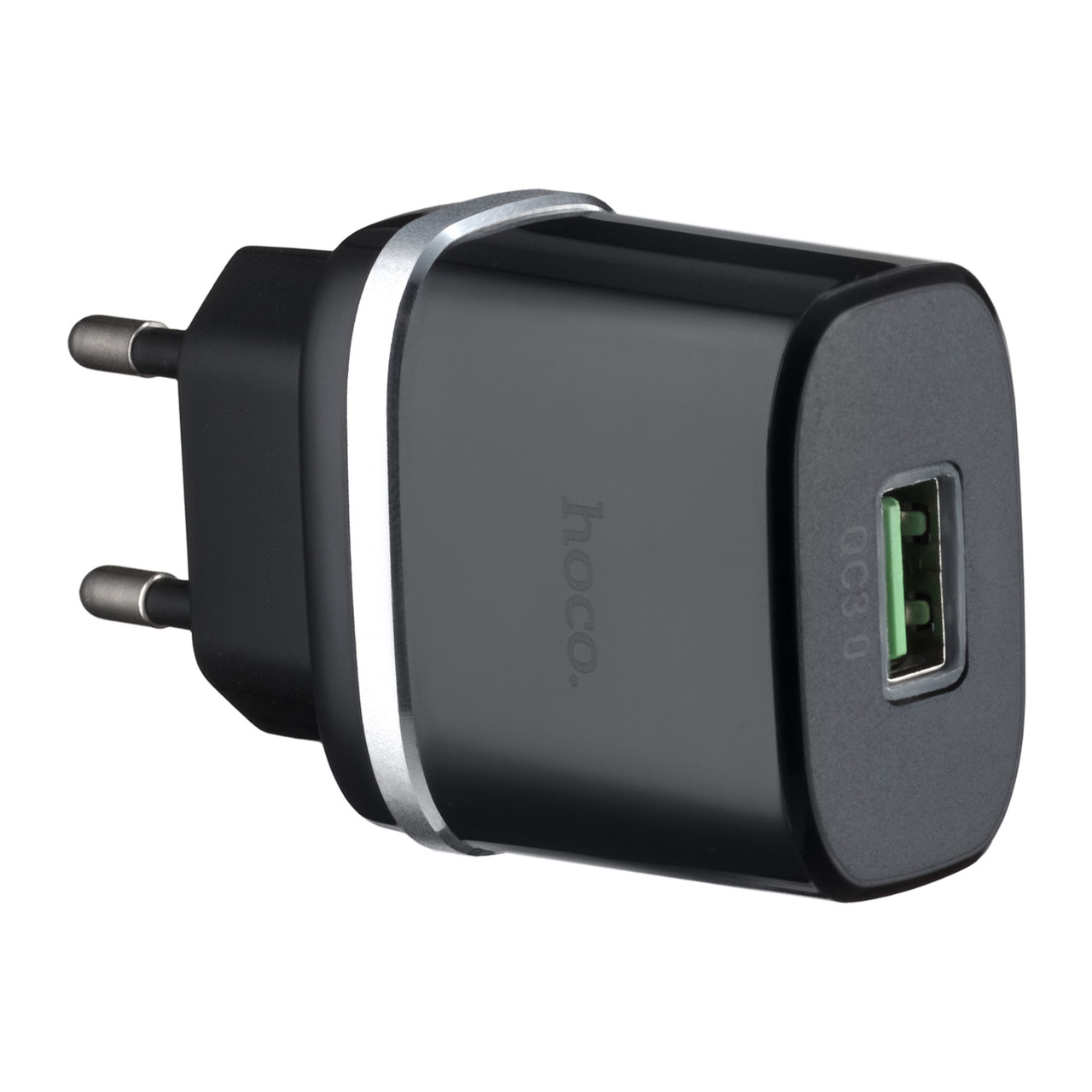 СЗУ Hoco C12Q Smart QC3.0 charger (EU) Чорний (Уцінка), фото 1