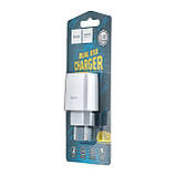 МЗП Hoco C73A Glorious dual port charger ( EU ) Білий, фото 2