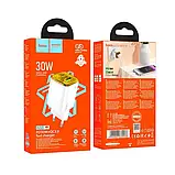 МЗП Hoco N53 Monsoon PD30W+QC3.0 charger(EU) Білий, фото 2