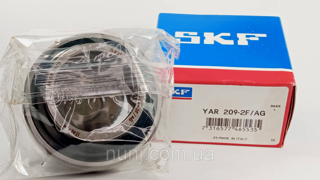 Підшипник YAR-209-2F-AG SKF розміри: 45*85*49,2 закріплювальний типу UC, фото 1