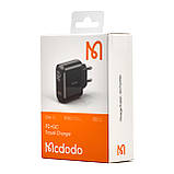 МЗП McDodo Chocolate Series Digital Display 20W PD + QC3.0 Charger ( EU plug ) CH-7170 Чорний, фото 2