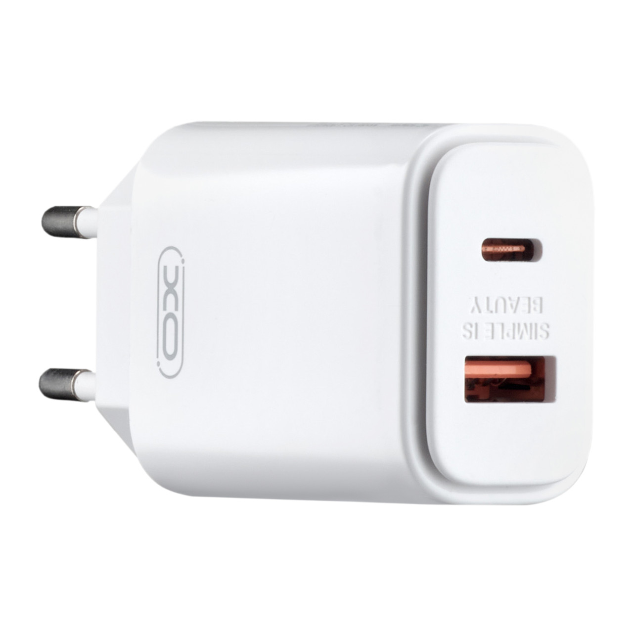 МЗП XO L90A EU PD20W + QC18W Fast charging with light Білий, фото 1