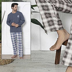 Чоловіча піжама "Байка" виробництва Туреччина (1 колір у пакованні) Розміри: L,XL,2XL,3XL,4XL (51000-2)