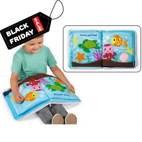 Обтяжена сенсорна заспокійлива книга Lakeshore, фото 1