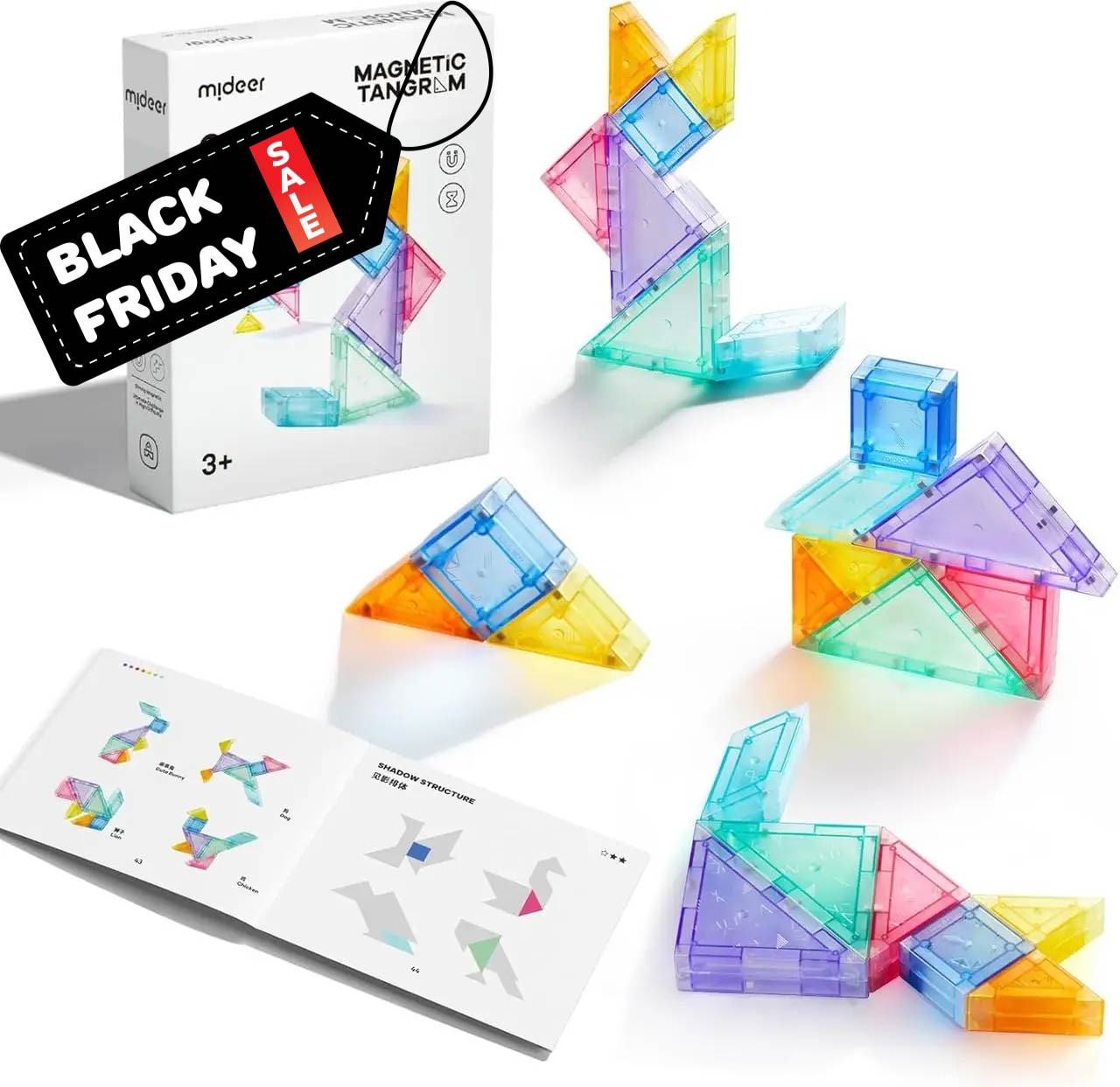 Магнітний танграм Mideer toys, фото 1