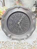 Старий колекційний олов'яний настінний годинник, олово, кварц, Німеччина, вінтаж