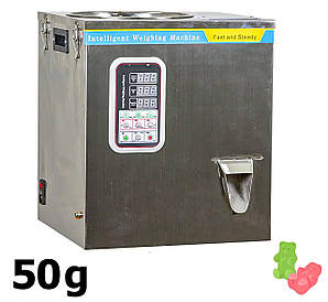 Дозатор ваговий NPF-50JS зі спіральним вібролотком для штучних продуктів продлогованої форми до 50 грамів