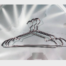 Металеві вішалки плічки 41 см срібні для одягу 5 шт упаковка, фото 7